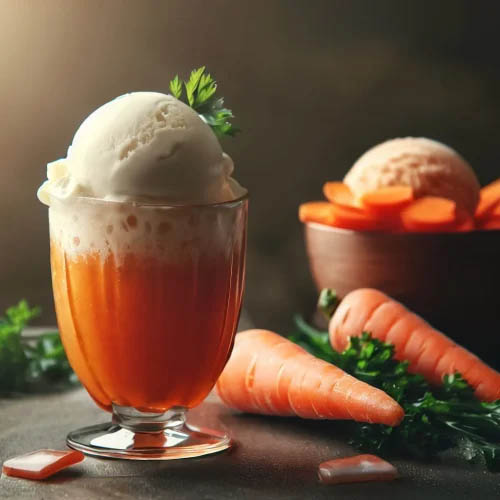 آب هویج بستنی